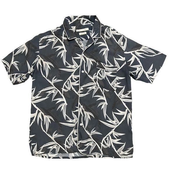 Marc Jacobs Men Hawaiian Button Down Shirt size 50 Italy Blue - Picture 1 of 8